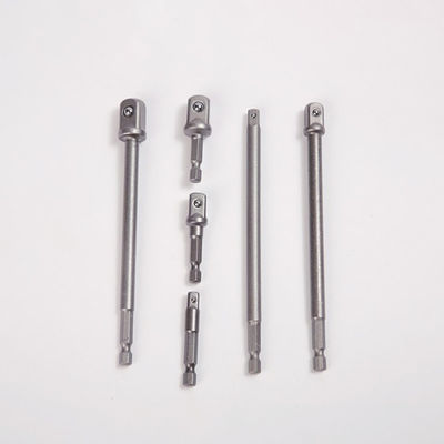 CRV υλικό Ασημένιο 1/4' 150MM 6&quot; 2&quot; Socket Adapter Set Χειροκίνητο / Ηλεκτρικό εργαλείο συμβατό