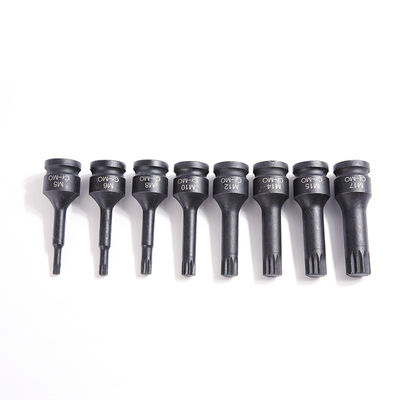 Ισχυρό και ανθεκτικό 8 PC CR-MO M5 Hex Size Impact Socket Set για χειροκίνητο ηλεκτρικό εργαλείο