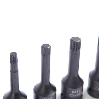 Ισχυρό και ανθεκτικό 8 PC CR-MO M5 Hex Size Impact Socket Set για χειροκίνητο ηλεκτρικό εργαλείο