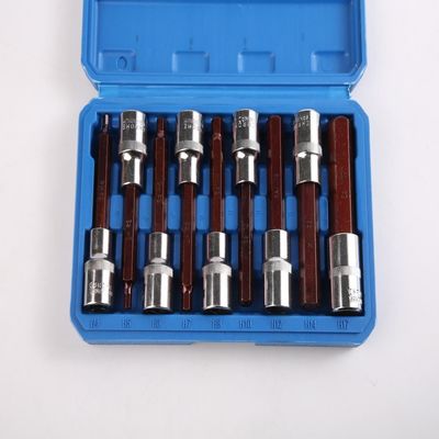 Τύπος H 100MM 9pcs Στερεές και σταθερό Bit Socket Set για το χέρι Ηλεκτρονικό εργαλείο