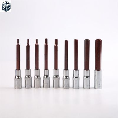 Τύπος H 100MM 9pcs Στερεές και σταθερό Bit Socket Set για το χέρι Ηλεκτρονικό εργαλείο
