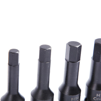 Οδήγηση Μαύρο Φωσφορικό Φινίρισμα H5 Hex Impact Socket Set κατασκευασμένο από υλικό CR-MO
