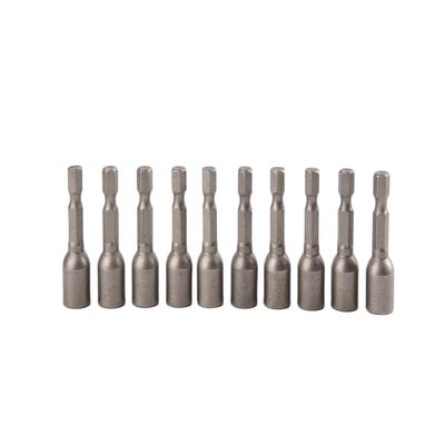 1/4in Drive Μέγεθος CRV υλικό 6.35 Έκταγωνός 9mm*42mm*10PC Strong Μαγνητικός Οδηγός Nut Set