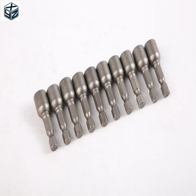 1/4in Drive Μέγεθος CRV υλικό 6.35 Έκταγωνός 9mm*42mm*10PC Strong Μαγνητικός Οδηγός Nut Set