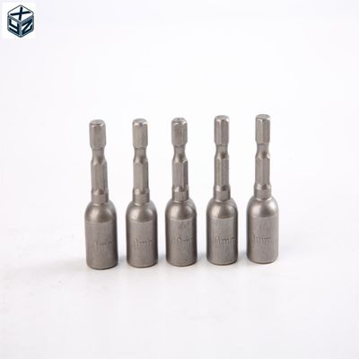 Υλικό CRV 6.35 Έκταγωνός 10mm*42mm*10PC Μαγνητικός οδηγός καρυδιού για ισχυρό μαγνητικό
