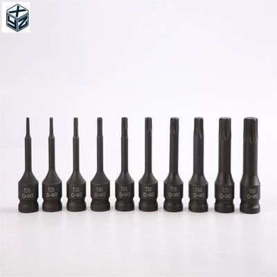 Μαύρο Φωσφορικό Φινίρισμα 20pcs 78 σειράς T20 έως T80 CR-MO υλικό ανθεκτικό εμβολιαστικό σύνολο