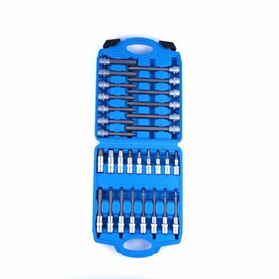 Υλικό CRV τύπου H 30pcs Bit Socket Set 55MM έως 200MM