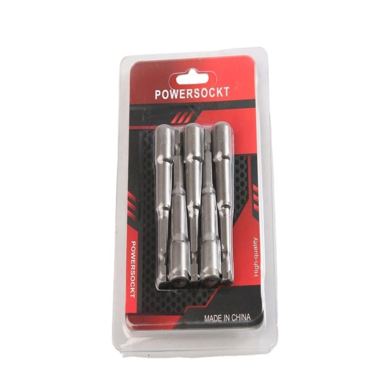 6mm*65mm*5PC CRV υλικό 6.35 εξαγωνικό μαγνητικό παξιμάδι οδηγήτης για ακριβή σφίξιμο