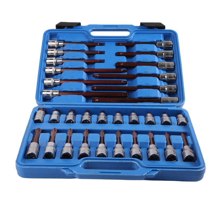 Υλικό S2 Προσαρμοσμένο 32pcs T Type Bit Socket Set 55MM έως 200MM