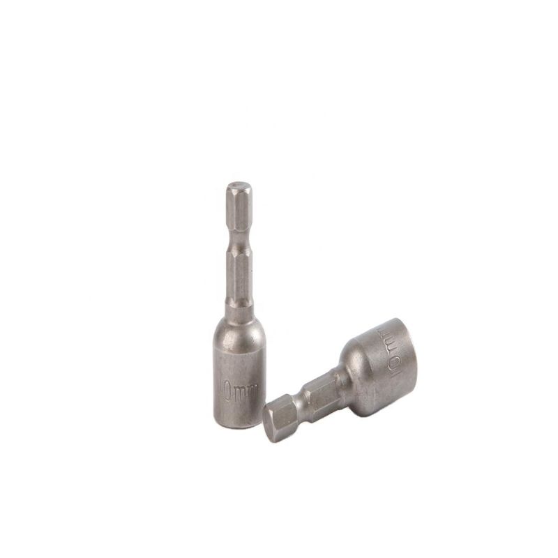 Υλικό CRV 6.35 Έκταγωνός 10mm*42mm*10PC Μαγνητικός οδηγός καρυδιού για ισχυρό μαγνητικό